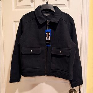 Banana Republic Black Bomber Jacket